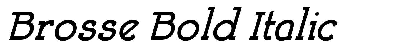 Brosse Bold Italic